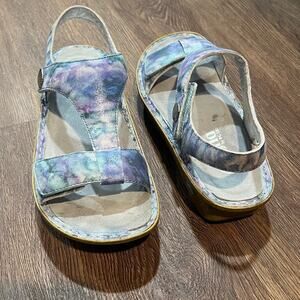 Alegria Kendra Multicolor Mermaid Leather Sandals